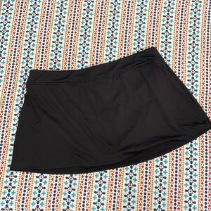 16W Black Lands’ End Swim Skirt NWOT